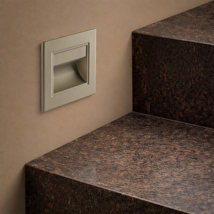 Brilagi - LED laiptų šviestuvas STEP LIGHT LED/1,5W/230V IP44 auksinis