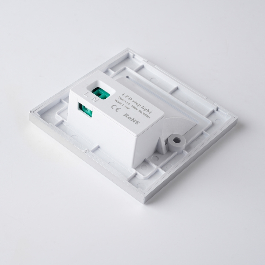 Brilagi - LED laiptų šviestuvas STEP LIGHT LED/1,5W/230V IP44 sidabrinis