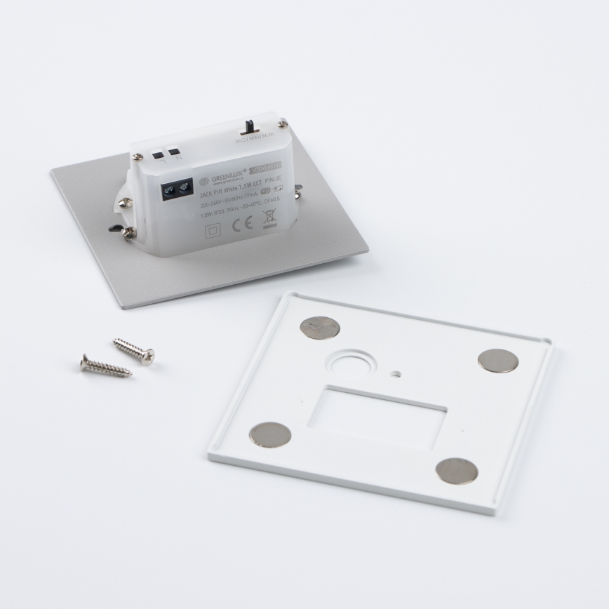 Brilagi - LED laiptų šviestuvas su judesio ir sutemų jutikliu JACK LED/1,5W/230V 3000/4000/6500K baltas