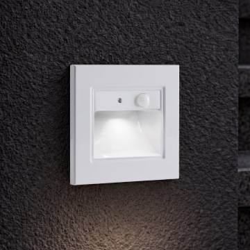 Brilagi - LED laiptų šviestuvas su jutikliu STEP LIGHT LED/1,5W/230V IP44 baltas