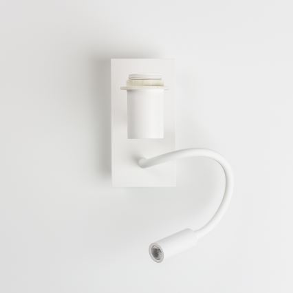 Brilagi - LED lanksti sieninė lempa NUBILA 1xE27/25W/230V + LED/3W balta/šviesiai pilka