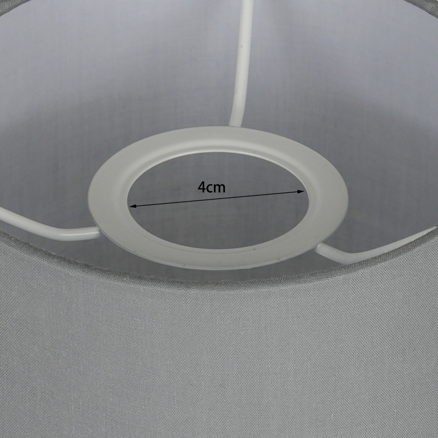 Brilagi - LED lanksti sieninė lempa NUBILA 1xE27/25W/230V + LED/3W balta/šviesiai pilka