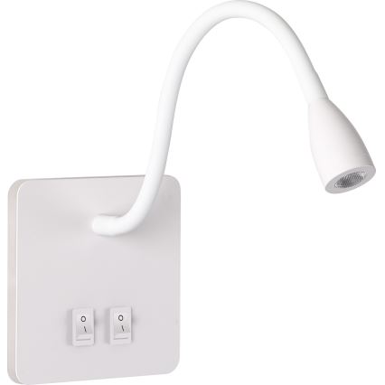 Brilagi - LED Lankstus sieninis šviestuvas MAYA Double LED/4W/230V + LED/3W balta