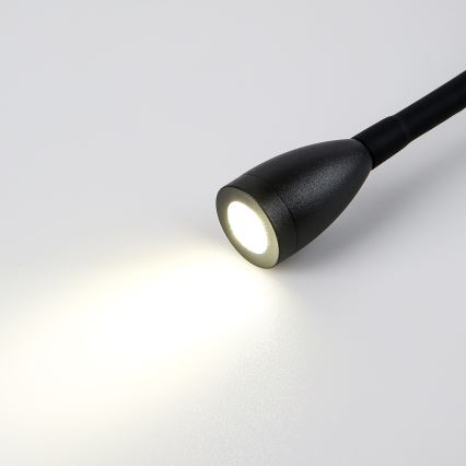 Brilagi - LED Lankstus sieninis šviestuvas MAYA Double LED/4W/230V + LED/3W juoda