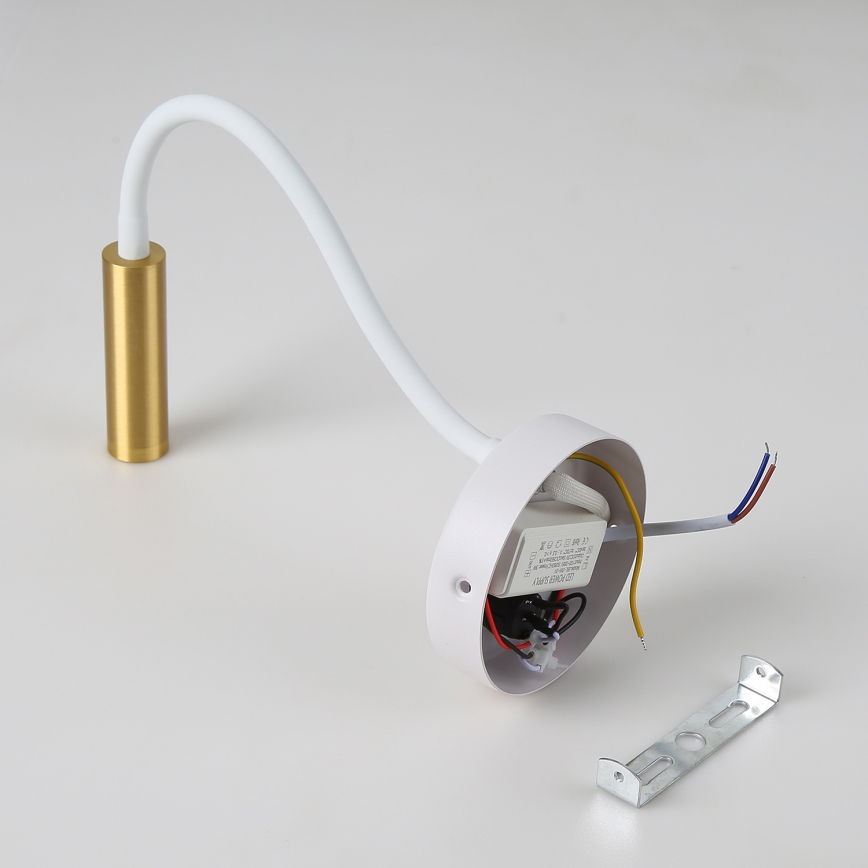 Brilagi - LED Lankstus sieninis šviestuvas MAYA LED/3W/230V 4000K balta/auksas