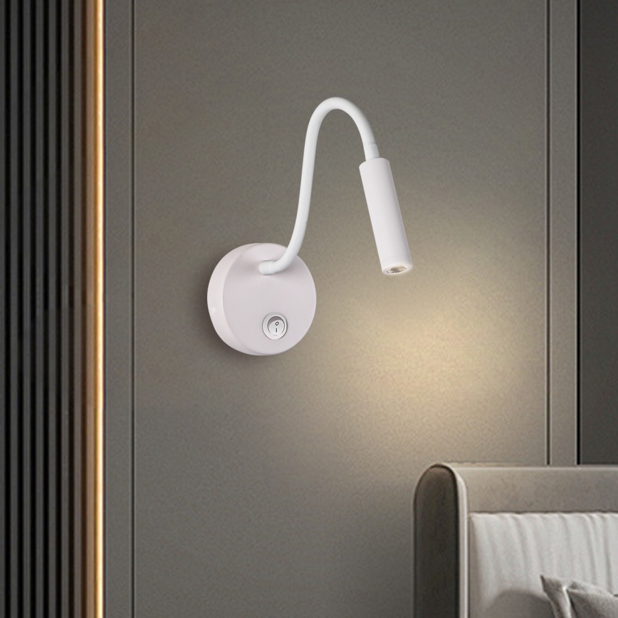 Brilagi - LED Lankstus sieninis šviestuvas MAYA LED/3W/230V 4000K balta