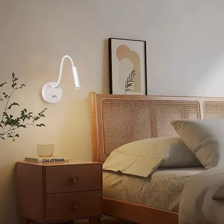 Brilagi - LED Lankstus sieninis šviestuvas MAYA LED/3W/230V 4000K balta