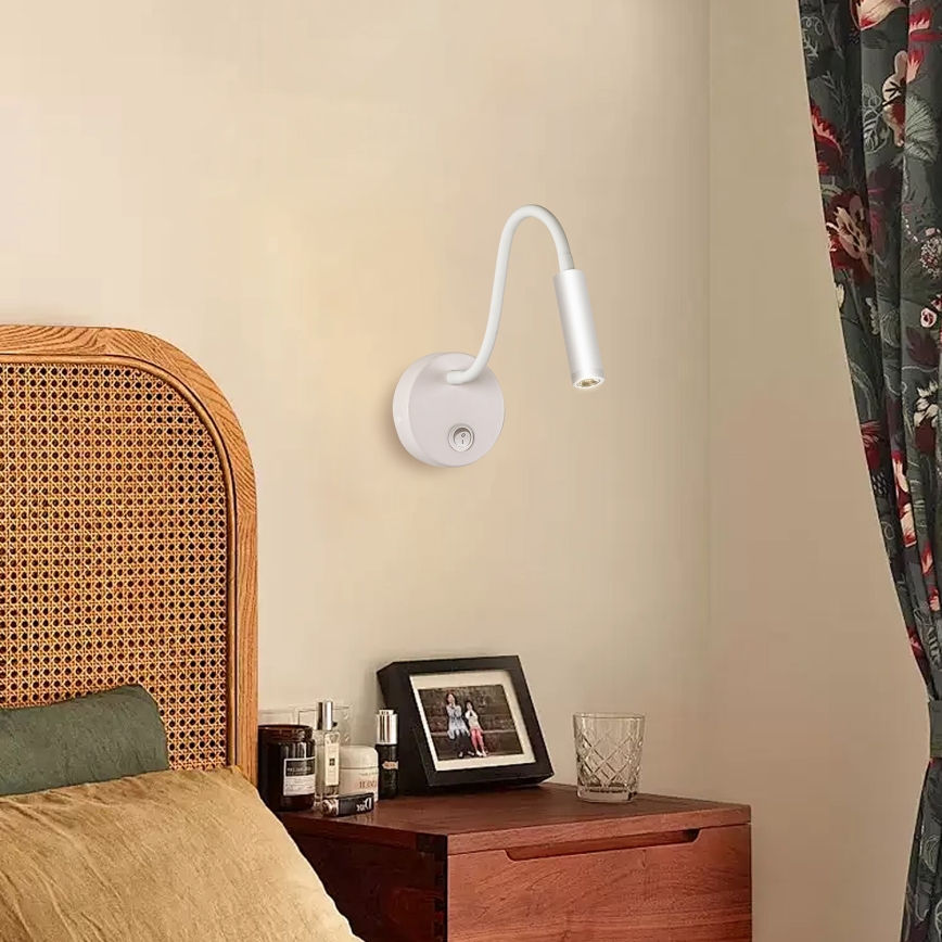 Brilagi - LED Lankstus sieninis šviestuvas MAYA LED/3W/230V 4000K balta
