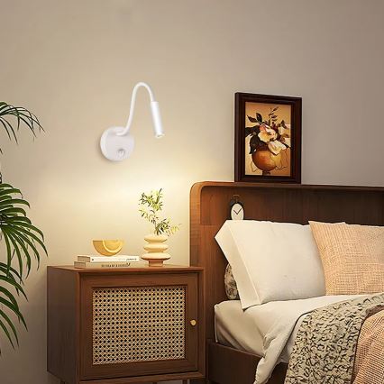 Brilagi - LED Lankstus sieninis šviestuvas MAYA LED/3W/230V 4000K balta
