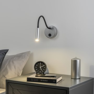 Brilagi - LED Lankstus sieninis šviestuvas MAYA LED/3W/230V 4000K sidabras