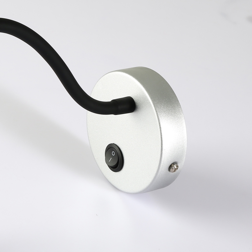 Brilagi - LED Lankstus sieninis šviestuvas MAYA LED/3W/230V 4000K sidabras