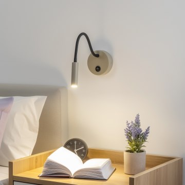 Brilagi - LED Lankstus sieninis šviestuvas MAYA LED/3W/230V 4000K smėlio spalva