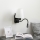 Brilagi - LED Lankstus sieninis šviestuvas NUBILA 1xE27/25W/230V + LED/3W juoda/balta