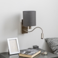 Brilagi - LED Lankstus sieninis šviestuvas NUBILA 1xE27/25W/230V + LED/3W matinis chromas/antracitas