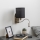 Brilagi - LED Lankstus sieninis šviestuvas NUBILA 1xE27/25W/230V + LED/3W matinis chromas/juoda