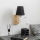 Brilagi - LED Lankstus sieninis šviestuvas NUBILA WOOD 1xE27/25W/230V + LED/3W ąžuolas/juoda