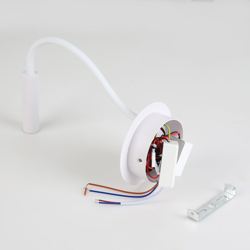 Brilagi - LED lanksti sieninė lempa su USB prievadu MAYA LED/3W/230V 4000K balta