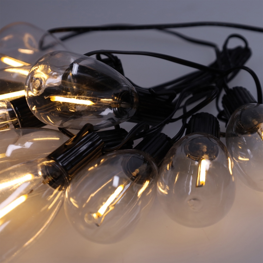 Brilagi - LED lauko dekoratyvinė girlianda 10xLED/3xAA 3,2m IP44 šiltai balta