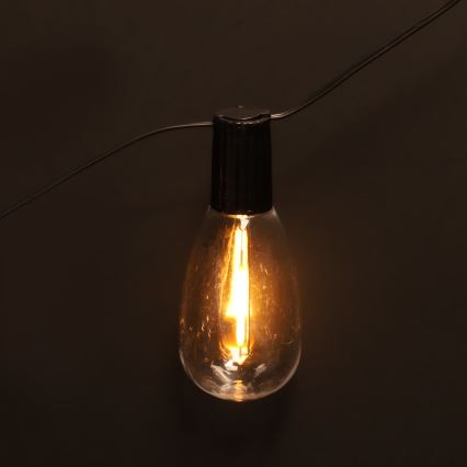 Brilagi - LED lauko dekoratyvinė girlianda 10xLED/3xAA 3,2m IP44 šiltai balta