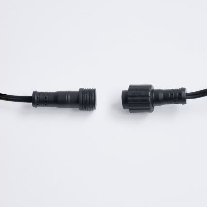 Brilagi - LED lauko dekoratyvinė girlianda GIRLANDA 18xE12/0,6W/230V 13m juoda IP44 šiltai balta