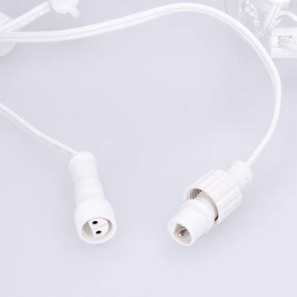 Brilagi - LED lauko dekoratyvinė girlianda GIRLANDA 25xE12/0,8W/230V 20m balta IP44 šilta balta