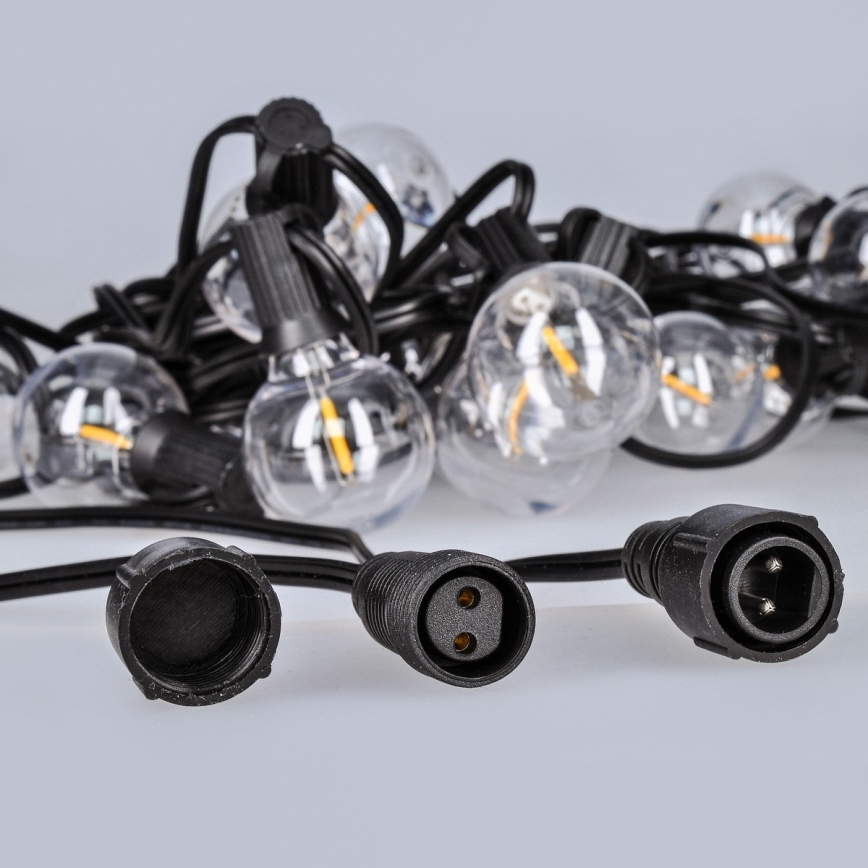 Brilagi - LED lauko dekoratyvinė girlianda GIRLANDA 25xE12/0,8W/230V 20m IP44 šaltai balta