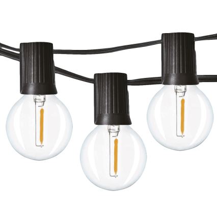 Brilagi - LED lauko dekoratyvinė girlianda GIRLANDA 25xE12/0,8W/230V 20m IP44 šaltai balta