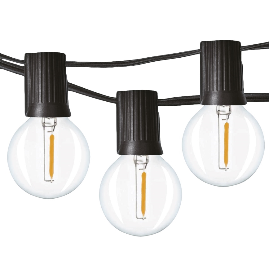Brilagi - LED lauko dekoratyvinė girlianda GIRLANDA 25xE12/0,8W/230V 20m IP44 šaltai balta