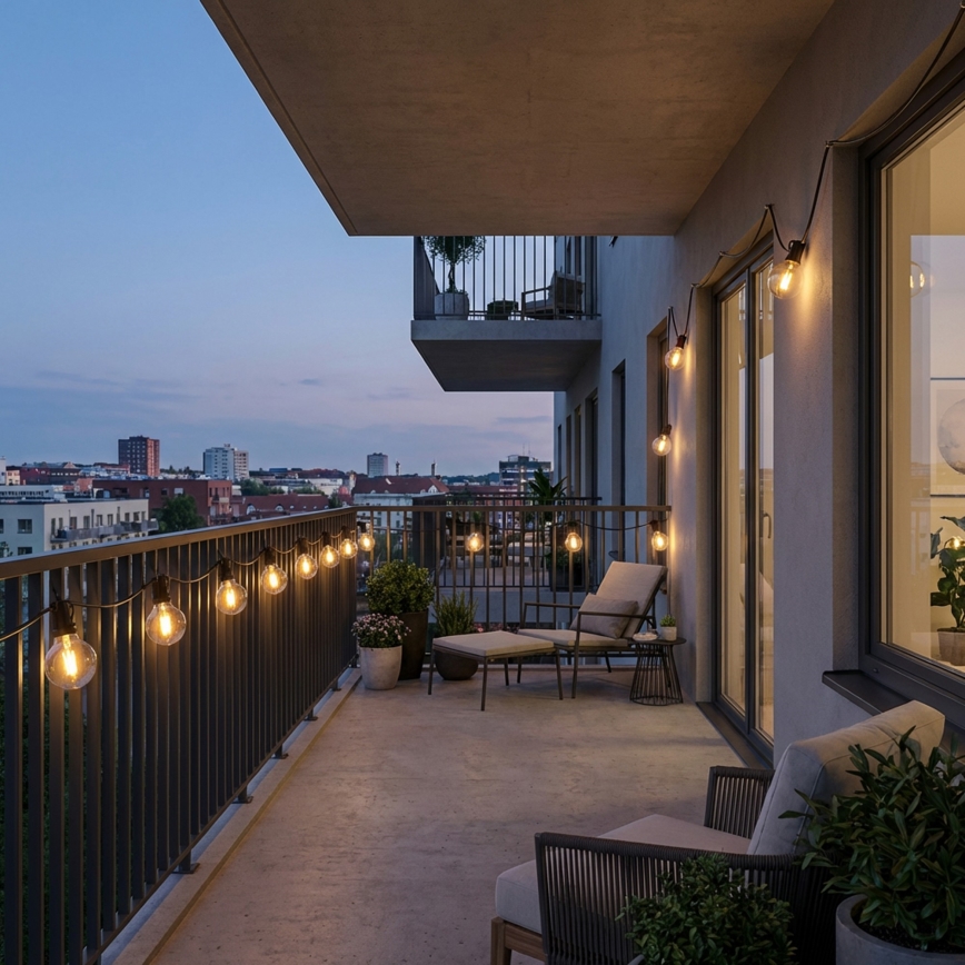 Brilagi - LED lauko dekoratyvinė girlianda GIRLANDA 25xE12/0,6W/230V 20m juoda IP44 šilta balta + su nuotoliniu valdymu