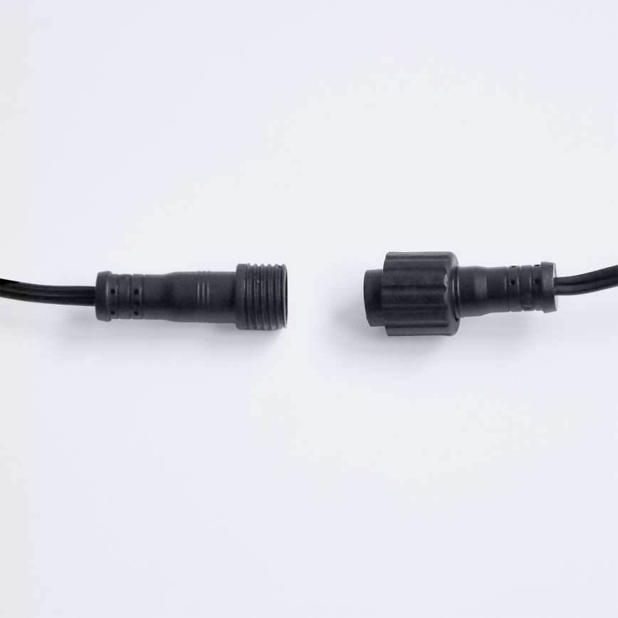 Brilagi - LED lauko dekoratyvinė girlianda GIRLANDA 25xE12/0,6W/230V 20m juoda IP44 šilta balta + su nuotoliniu valdymu