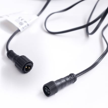 Brilagi - LED lauko dekoratyvinė girlianda GIRLANDA 25xE12/0,6W/230V 20m juoda IP44 šilta balta + su nuotoliniu valdymu