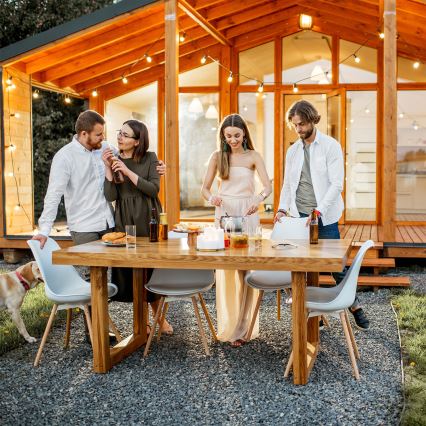 Brilagi - LED lauko dekoratyvinė girlianda GIRLANDA 25xE12/0,8W/230V 20m žalia IP44 šiltai balta