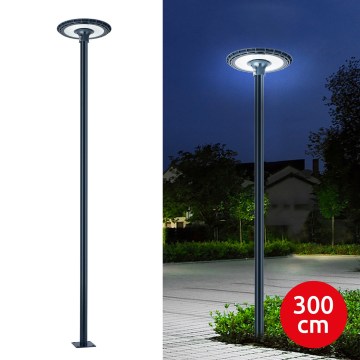 Brilagi - LED lauko gatvės šviestuvas su 3 m aukščio stulpu URBANSPARK LED/120W/230V antracitas IP65