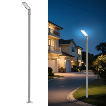 Brilagi - LED lauko gatvės šviestuvas su 3 m stulpu ir reguliuojamu sąnariu URBANLIGHT LED/50W/230V pilkas IP65