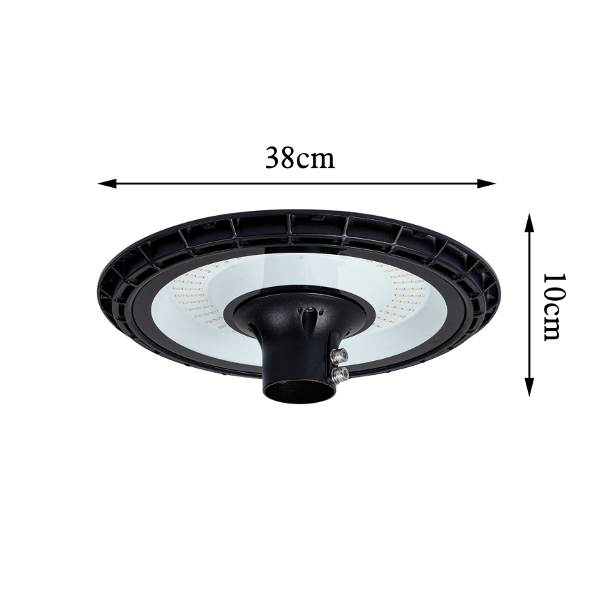 Brilagi - LED lauko gatvės žibintas su 3 m stulpu URBANSPARK LED/120W/230V juodas IP65