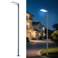 Brilagi - LED lauko gatvės šviestuvas su 4 m stulpu ir lankstu URBANLIGHT LED/200W/230V antracitas IP65
