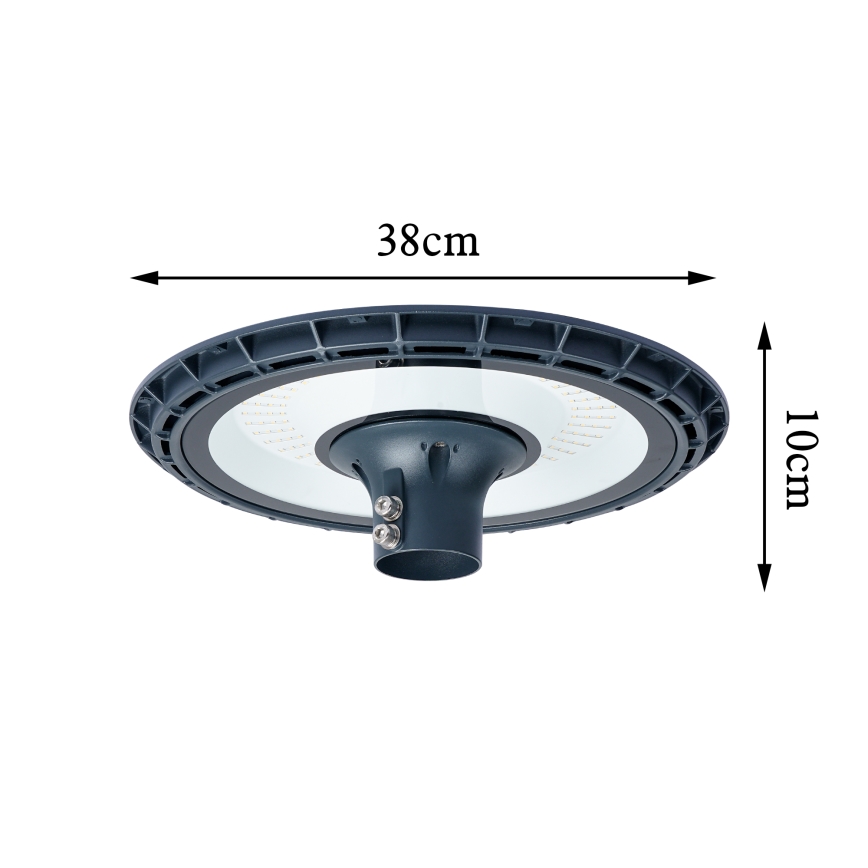 Brilagi - LED lauko gatvės šviestuvas su 4 m aukščio stulpu URBANSPARK LED/120W/230V antracitas IP65