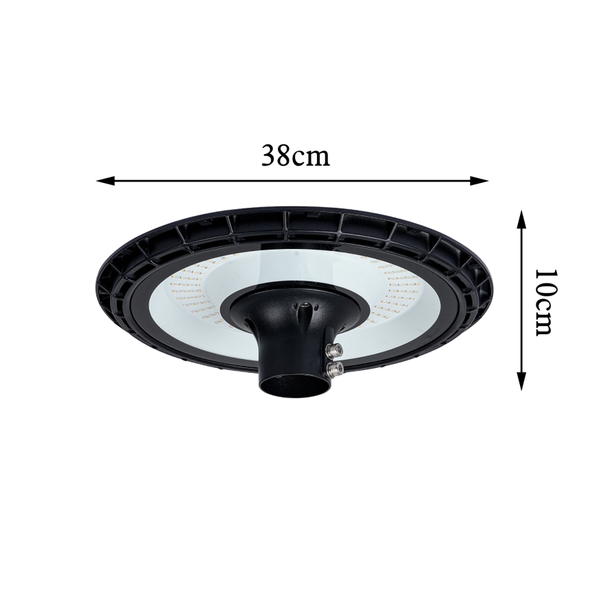 Brilagi - LED lauko gatvės žibintas su 5 m aukščio stulpu URBANSPARK LED/120W/230V juoda IP65