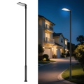 Brilagi - LED lauko gatvės šviestuvas su 5 m stulpu ir pasukamuoju jungtimi URBANLIGHT LED/200W/230V juodas IP65