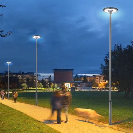 Brilagi - lauko gatvės LED šviestuvas su 5 m aukščio stulpu URBANSPARK LED/120W/230V antracitas IP65