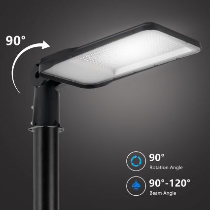 Brilagi - LED lauko gatvės šviestuvas su pasukamu sąnariu URBANLIGHT LED/200W/230V juodas IP65