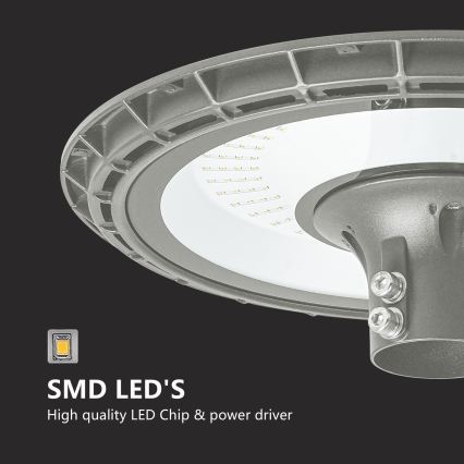 BRILAGI - LED lauko gatvės šviestuvas su 3 m aukščio stulpu URBANSPARK LED/120W/230V pilka IP65
