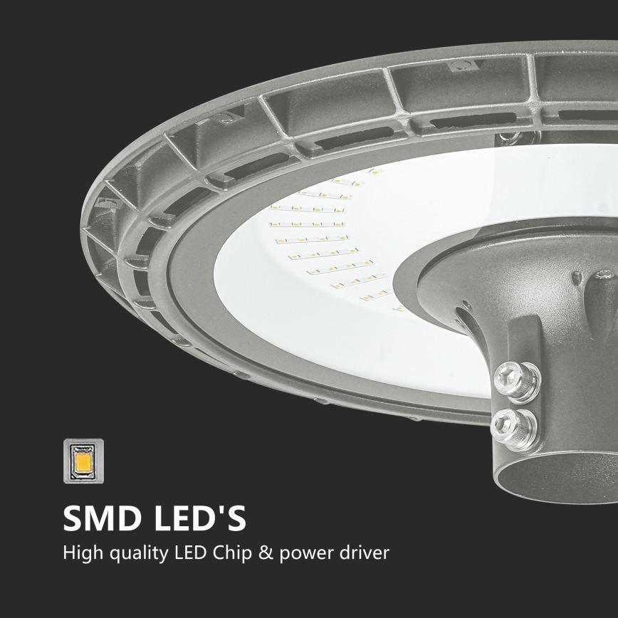 BRILAGI - LED lauko gatvės šviestuvas su 3 m aukščio stulpu URBANSPARK LED/120W/230V pilka IP65