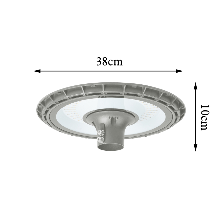 BRILAGI - LED lauko gatvės šviestuvas su 3 m aukščio stulpu URBANSPARK LED/120W/230V pilka IP65