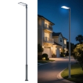 Brilagi - LED lauko gatvės šviestuvas su stulpu ir pasukamu sąnariu 5 m URBANLIGHT LED/200W/230V antracitas IP65