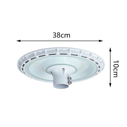 Brilagi – URBANSPARK lauko gatvės LED šviestuvas su 3 m stulpu, LED/120W/230V, baltas, IP65