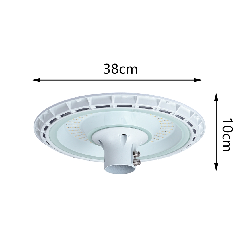 Brilagi – URBANSPARK lauko gatvės LED šviestuvas su 3 m stulpu, LED/120W/230V, baltas, IP65