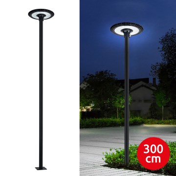 Brilagi - LED lauko gatvės žibintas su 3 m stulpu URBANSPARK LED/120W/230V juodas IP65