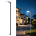 Brilagi - LED lauko gatvės žibintas su stulpu ir pasukama jungtimi 3 m URBANLIGHT LED/200W/230V antracitas IP65
