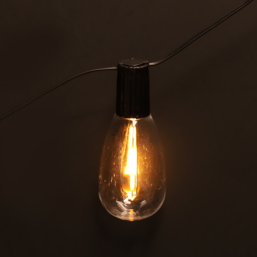 Brilagi - LED lauko girlianda 10xLED/3xAA 3,2 m IP44 šiltai balta